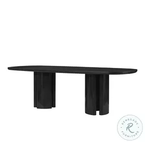Zola Black Lacquer Dining Room Set