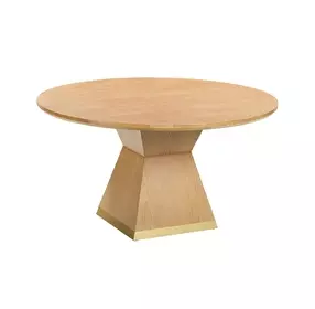 Nolan Natural Wood 56" Round Dining Room Set