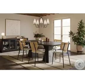 Nolan Black Wood 98" Dining Table