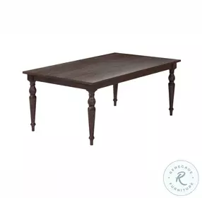 Mila Dark Brown Extendable Rectangular Dining Room Set