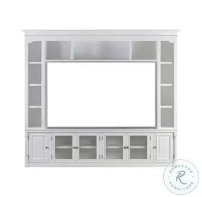 Virginia White Entertainment Center for TVs up to 75"
