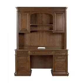 Roanoke Cherry Credenza With Hutch