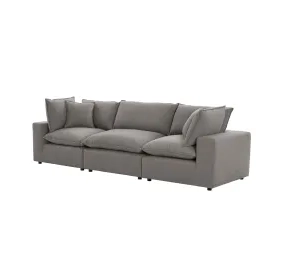 Cali Slate Performance Fabric Modular Living Room Set