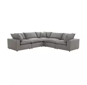 Cali Slate Performance Fabric Modular L-Sectional