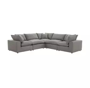 Cali Slate Performance Fabric Modular L-Sectional