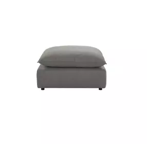 Cali Slate Performance Fabric Ottoman
