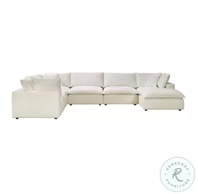 Cali Natural Performance Fabric Modular Large Chaise Sectional