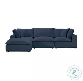 Cali Navy Performance Fabric Modular Sectional