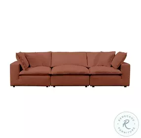Cali Rust Performance Fabric Modular Living Room Set