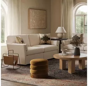 Catarina Cream 73" Loveseat
