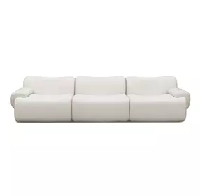 Zenith Cream Upcycled Fabric Living Room Set