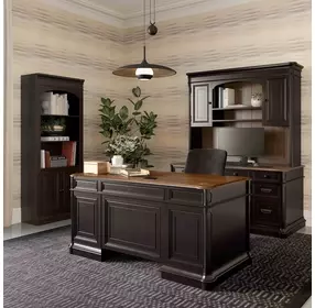 Roanoke Black 66" Executive Desk