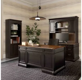 Roanoke Black 66" Executive Desk