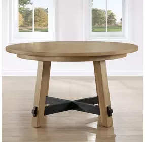 Aubrey Brown 54" Round Dining Table
