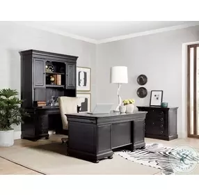 Bristowe casual Black Computer Credenza