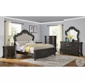Rhapsody Molasses Upholstered Queen Panel Bed