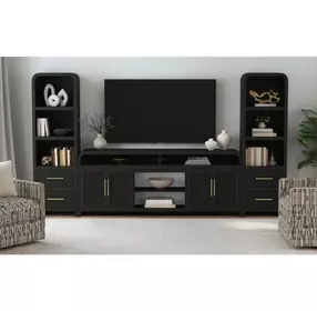 Woodridge Black 82" TV Stand