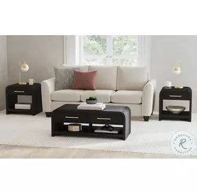 Woodridge Black End Table
