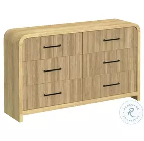 Woodridge Natural 6 Drawer Dresser