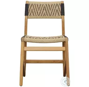 Lume Natural And Black Dining Chair