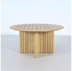 Sedona Natural Round Outdoor Dining Room Set