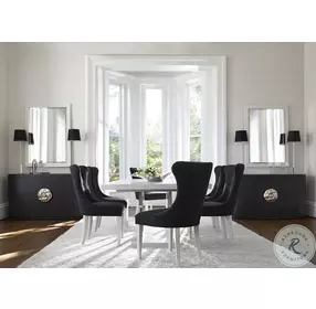 Silhouette Cozy Dark Upholstered Side Chair Set of 2