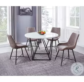 Ramona Tan Leatherette Side Chair Set Of 2