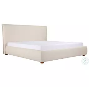 Luzon Wheat Upholstered Platform Bedroom Set