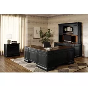 Roanoke Black File Cabinet