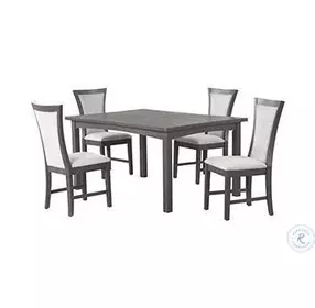 Flair Gray 5 Piece Dining Set