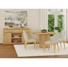 Camelot Natural 48" Round Dining Table