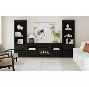 Camelot Black 71" TV Stand
