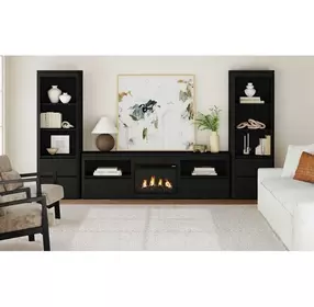 Camelot Black 82" TV Stand