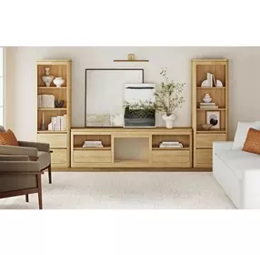 Camelot Natural 82" TV Stand