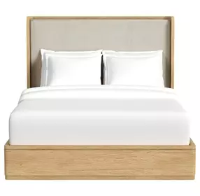 Camelot Natural and Gray Upholstered Bedroom Set