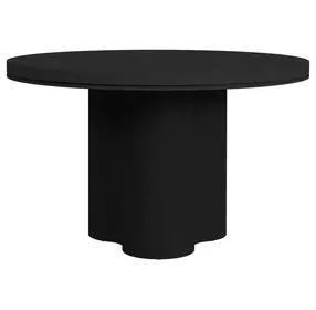 Camelot Black Round Dining Room Set