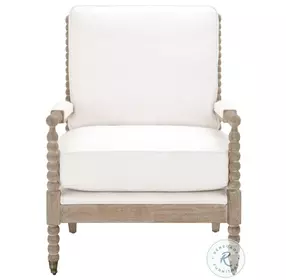 Rouleau LiveSmart Peyton Pearl Performance Fabric Club Chair