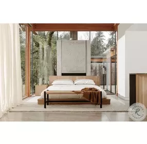 Plank Natural King Low Profile Bed