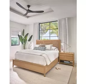 Retreat Sand Dune 2 Drawer Open Saugatuck Nightstand with USB Charging