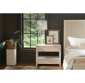 Abode River Rock 2 Drawer Nightstand with USB Charging