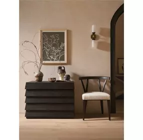Abode Beige and River Rock Upholstered Side Chair
