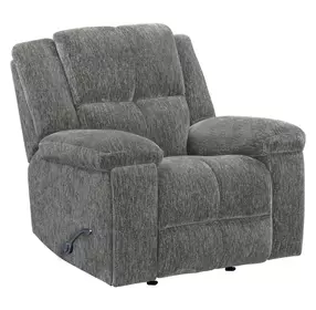 Bronco Plush Charcoal Rocker Recliner