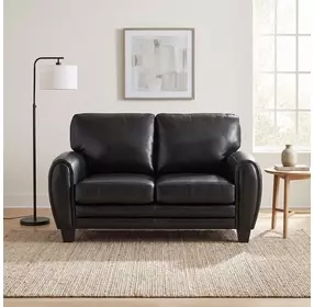 Rubin Black 62" Loveseat