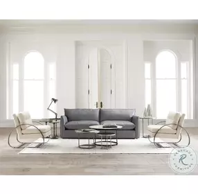 Bonfield Nickel And Black Cocktail Table