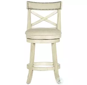 York Antique White 24" Counter Height Stool