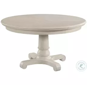 Azure Cove Waverly Egret Round Extendable Dining Room Set