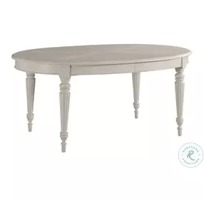 Azure Cove Tranquil Egret Oval Extendable Dining Room Set
