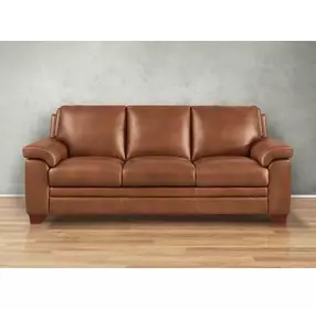 Ironvale Nutmeg Leather 84" Sofa
