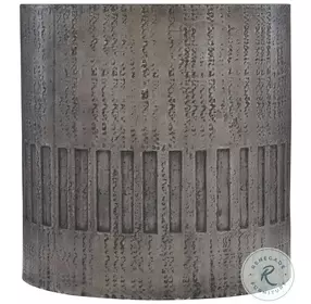 Miramar Dark Charcoal Outdoor Drum End Table