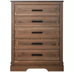Coventry Hall Pecan 5 Drawers Chest